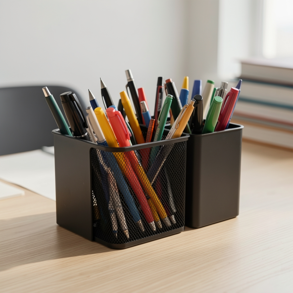 Organizatoare de birou pentru instrumente de scris fără persoane